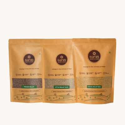 Finger Millet + Foxtail Millet Rice + Little Millet Rice