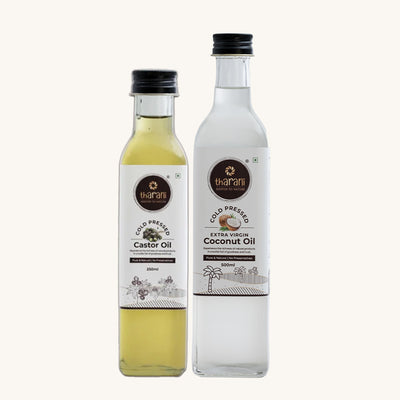 Cold-Pressed Castor Oil 250 ml + Extra Virgin Coconut Oil 500 ml