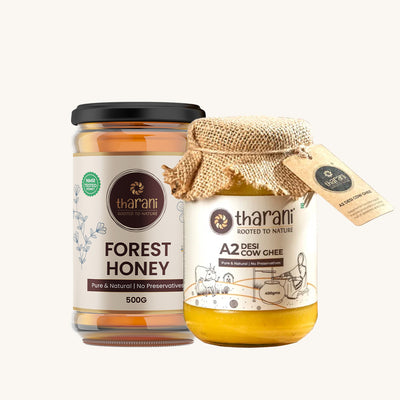 A2 desi cow Ghee + Forest Honey - 500gm