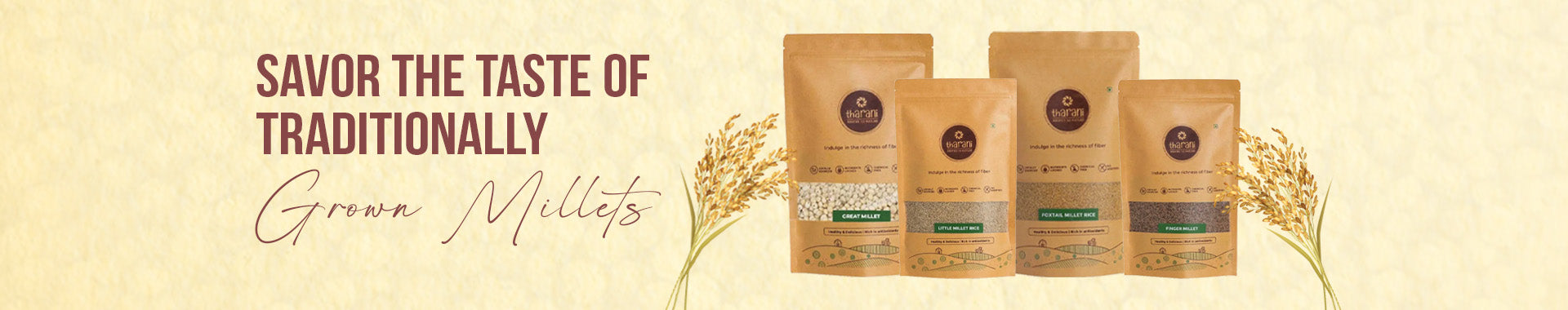 Traditionally-grown Millets