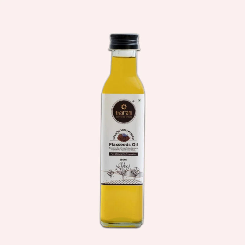 Wood/Cold-Pressed Flaxseed Oil – Omega-3 Rich & Fresh