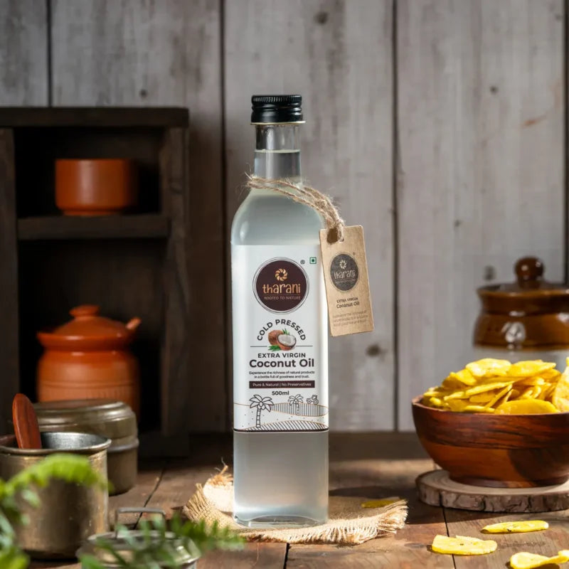 Wood/Cold-Pressed Extra Virgin Coconut Oil – Pure & Nutrient-Rich