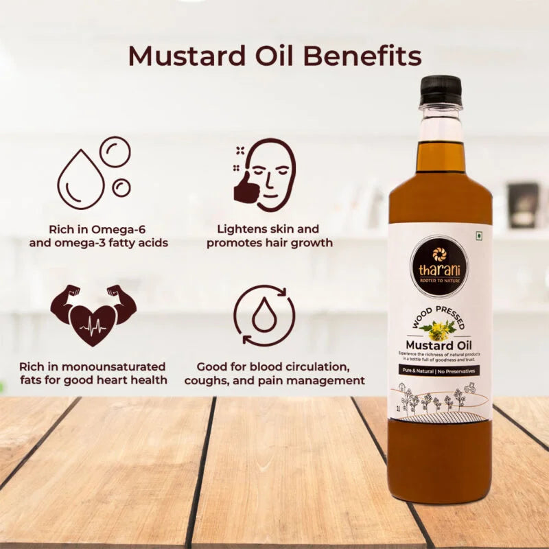Wood-Pressed Mustard Oil – Authentic & Omega-3 Rich