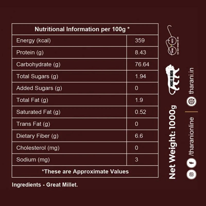 Great Millet Flour – High-Fiber & Wholesome