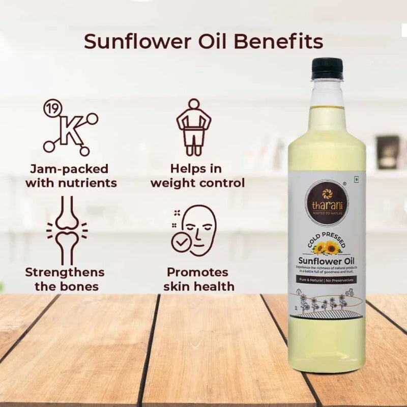 Wood/Cold-Pressed Sunflower Oil – Fresh & Healthy