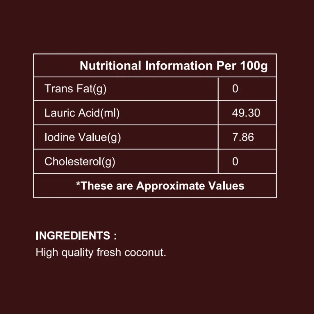 Wood/Cold-Pressed Extra Virgin Coconut Oil – Pure & Nutrient-Rich